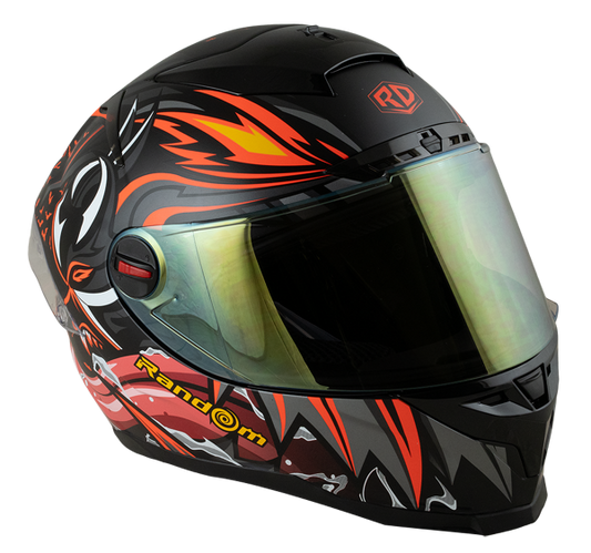 RD CZR Full Face Helmet - Devil (Matte Black)
