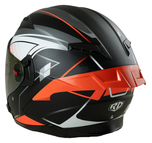 RD Air Force 1 Open Face Helmet - Power (Matt Black)