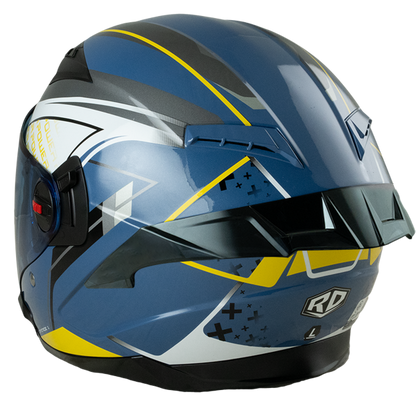 RD Air Force 1 Open Face Helmet - Power (Giorno Blue) Motorcycle Helmet