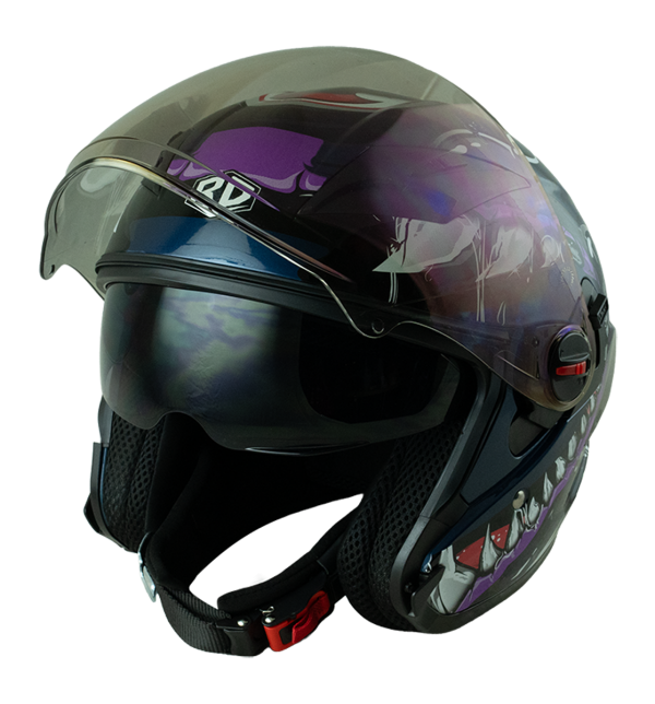 RD Air Force 1 Open Face Helmet - Venom (Blue)