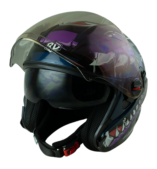 RD Air Force 1 開面式頭盔 - Venom (藍)