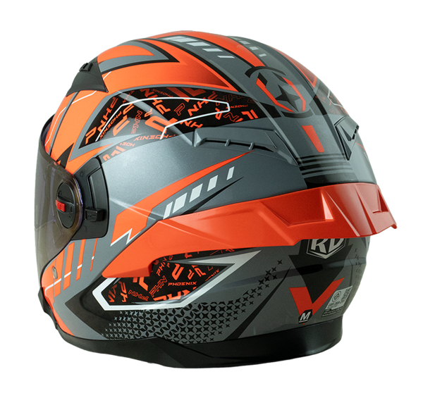 RD Air Force 1 Open Face Helmet - Phoenix (Glitter Grey)
