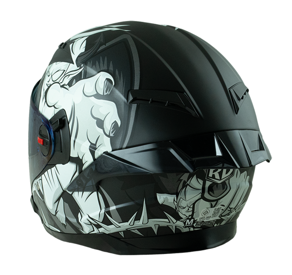 RD Air Force 1 Open Face Helmet - Devil (Matt Black)