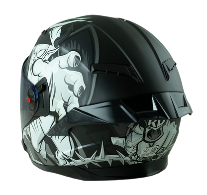 RD Air Force 1 Open Face Helmet - Devil (Matt Black)