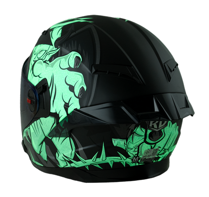 RD Air Force 1 Open Face Helmet - Devil (Matt Black)