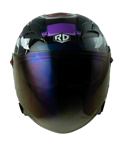 RD Air Force 1 Open Face Helmet - Venom (Blue)