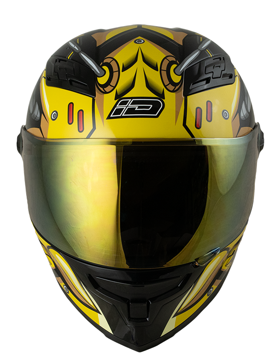 ID FRT Pro - Auto Bee (Black Yellow) | Full Face Motorcycle Helmet