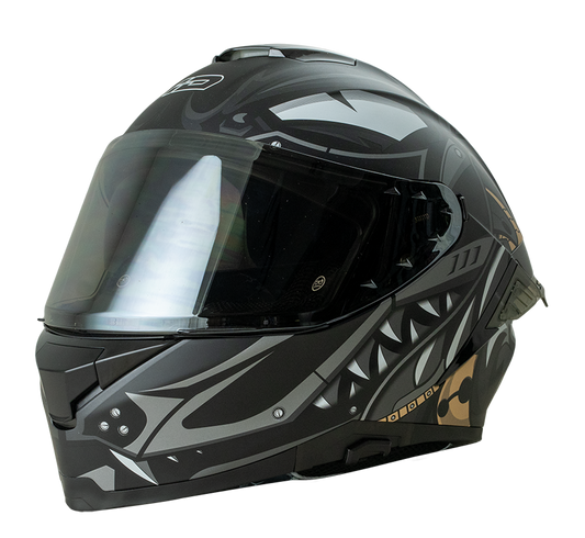 ID ZRO Full Face Helmet - Neon (Matte Black)