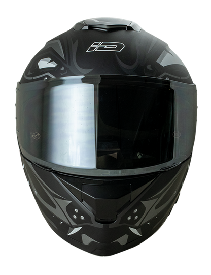 ID ZRO Full Face Helmet - Neon (Matte Black)