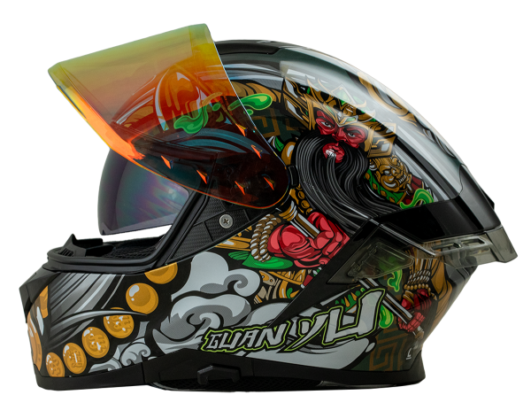 ID ZRO Full Face Helmet - Kuan Yu (Green)