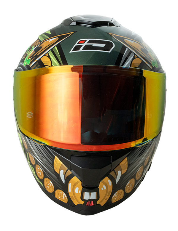 ID ZRO Full Face Helmet - Kuan Yu (Green)