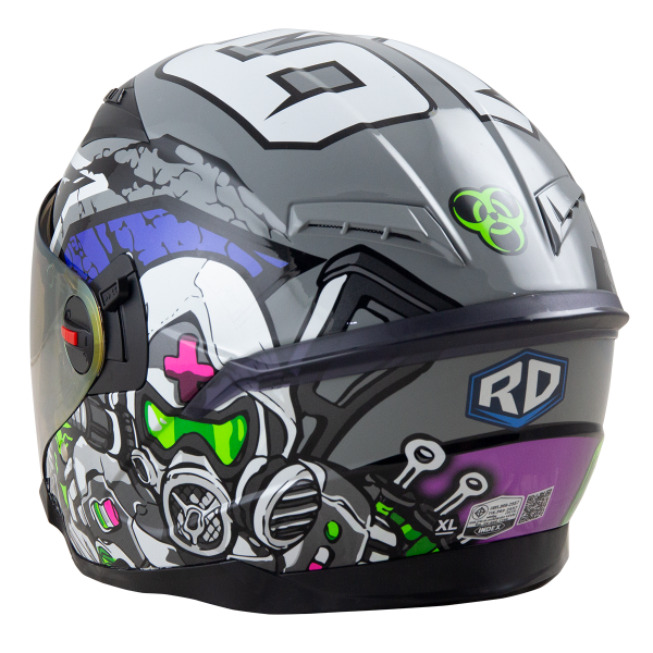 RD Air Force 1 Open Face Helmet - Star War (Grey) Motorcycle Helmet