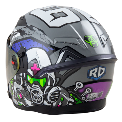 RD Air Force 1 Open Face Helmet - Star War (Grey) Motorcycle Helmet