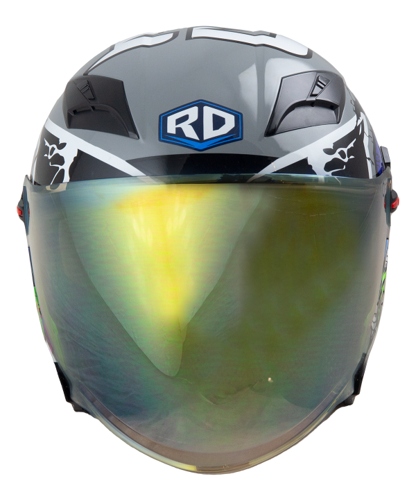 RD Air Force 1 Open Face Helmet - Star War (Grey) Motorcycle Helmet