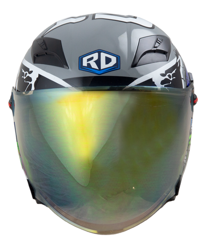 RD Air Force 1 Open Face Helmet - Star War (Grey) Motorcycle Helmet