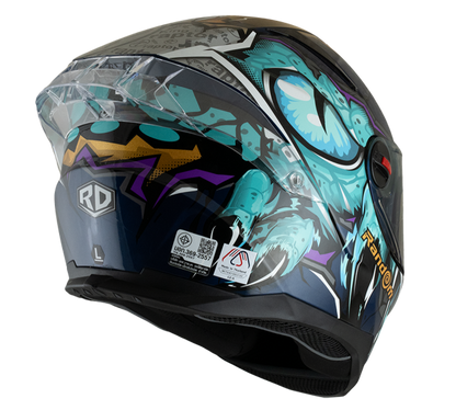 RD CZR 全罩式頭盔 - Raptor (藍色)