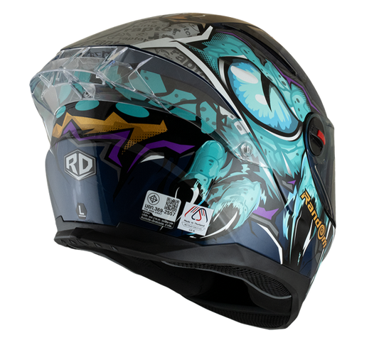 RD CZR 全罩式頭盔 - Raptor (藍色)