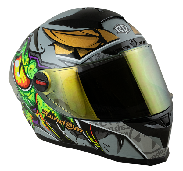 RD CZR Full Face Helmet - Raptor (Grey) Motorcycle Helmet