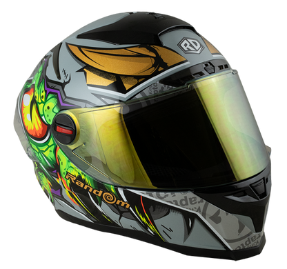 RD CZR Full Face Helmet - Raptor (Grey) Motorcycle Helmet