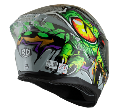 RD CZR Full Face Helmet - Raptor (Grey) Motorcycle Helmet
