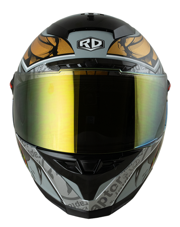RD CZR Full Face Helmet - Raptor (Grey) Motorcycle Helmet