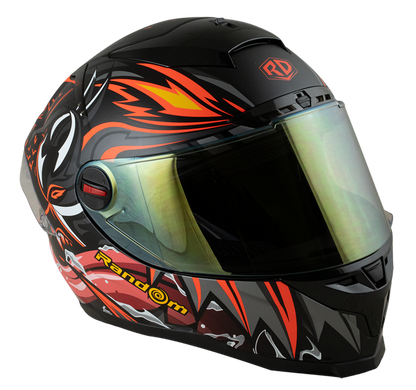 RD CZR Full Face Helmet - Devil (Matte Black)