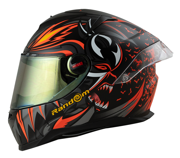 RD CZR Full Face Helmet - Devil (Matte Black)