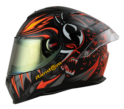 RD CZR Full Face Helmet - Devil (Matte Black)