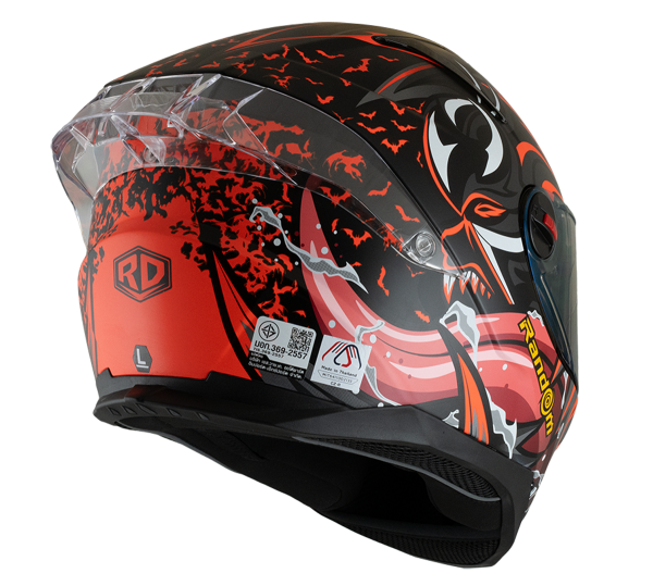 RD CZR Full Face Helmet - Devil (Matte Black)