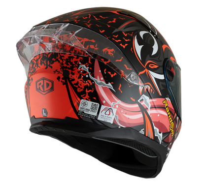 RD CZR Full Face Helmet - Devil (Matte Black)