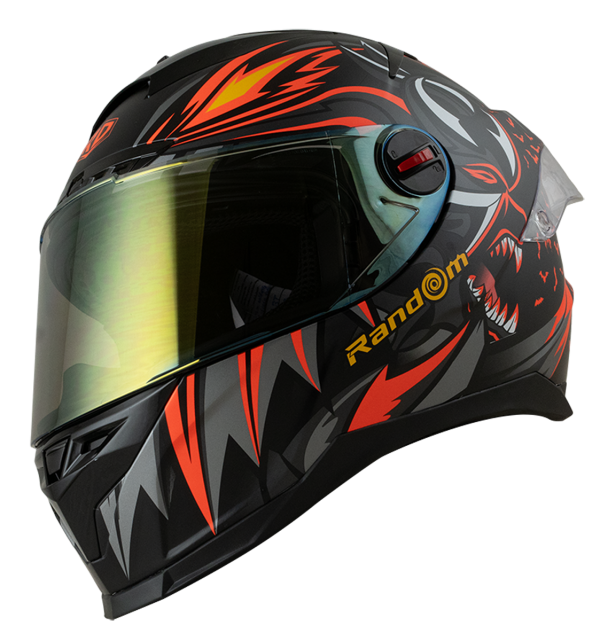 RD CZR Full Face Helmet - Devil (Matte Black)