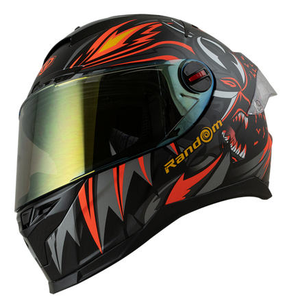 RD CZR Full Face Helmet - Devil (Matte Black)