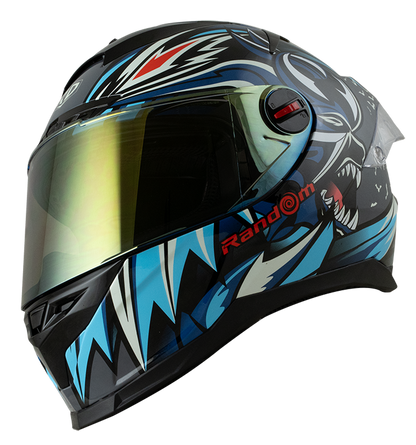 RD CZR Full Face Helmet - Devil (Gun Grey)