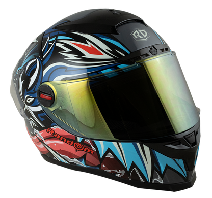 RD CZR Full Face Helmet - Devil (Gun Grey)