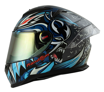 RD CZR Full Face Helmet - Devil (Gun Grey)
