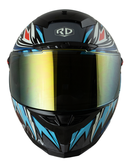 RD CZR Full Face Helmet - Devil (Gun Grey)