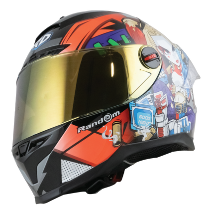 RD CZR Full Face Helmet - Harley Quinn (Grey)