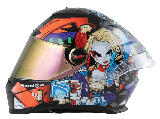 RD CZR 全罩式頭盔 - 小丑女 (灰色)