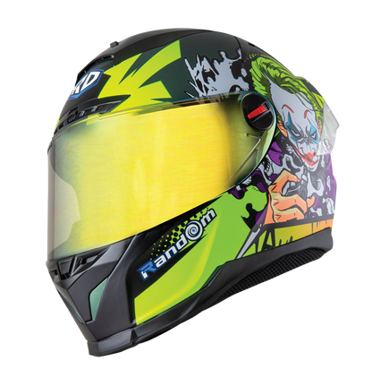 RD CZR Full Face Helmet - Joker (Midnight Green)
