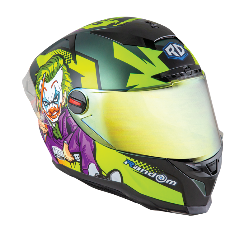 RD CZR Full Face Helmet - Joker (Midnight Green)