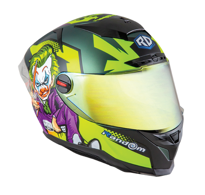 RD CZR Full Face Helmet - Joker (Midnight Green)