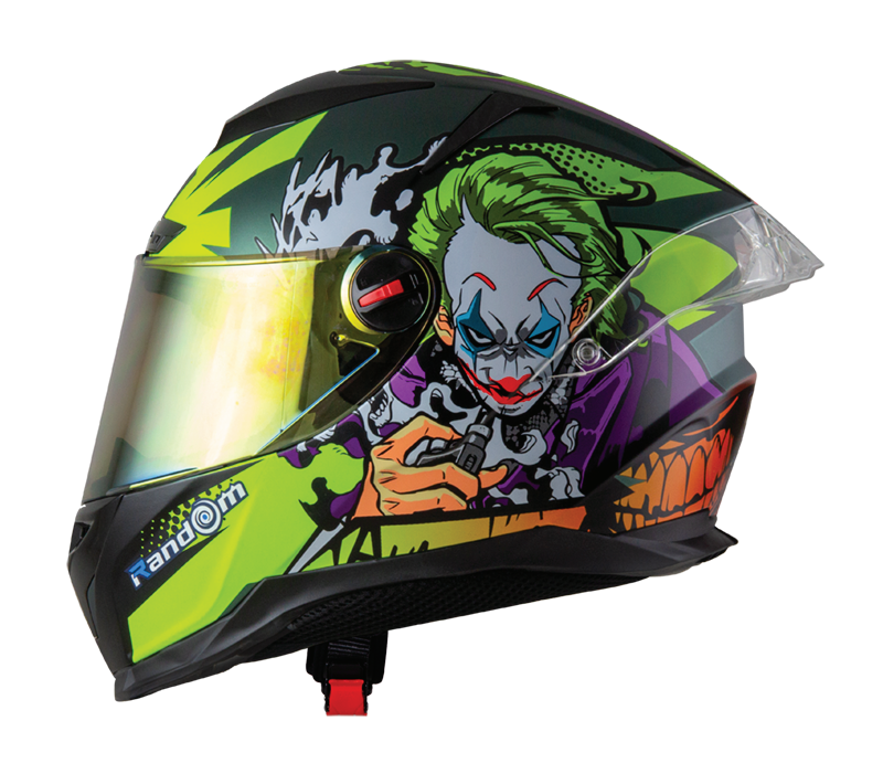 RD CZR Full Face Helmet - Joker (Midnight Green)