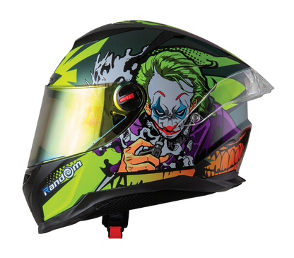 RD CZR Full Face Helmet - Joker (Midnight Green)
