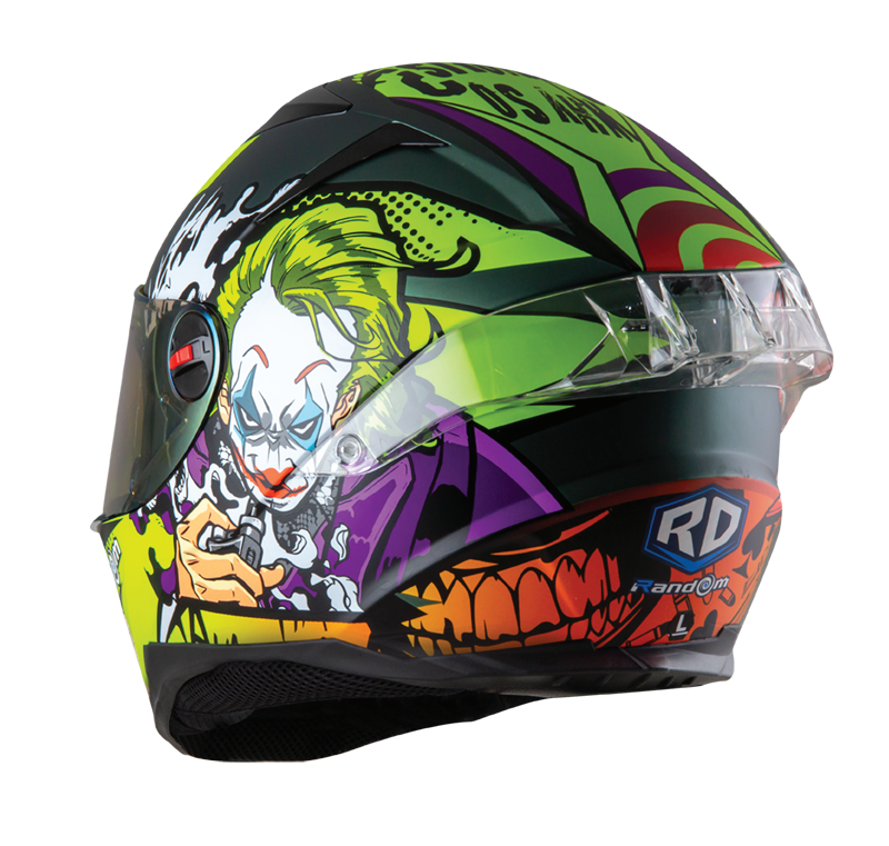 RD CZR Full Face Helmet - Joker (Midnight Green)
