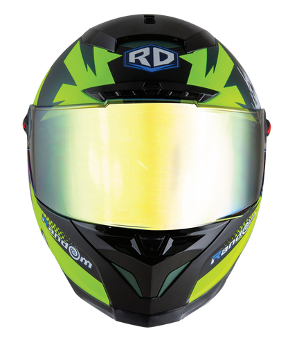 RD CZR Full Face Helmet - Joker (Midnight Green)