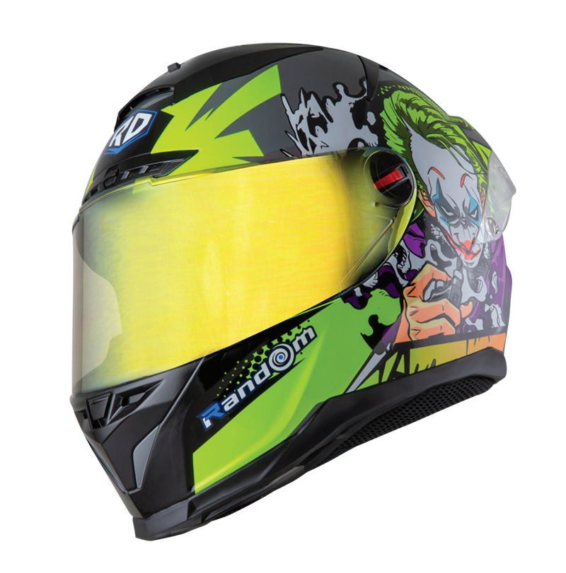 RD CZR Full Face Helmet - Joker (Grey)