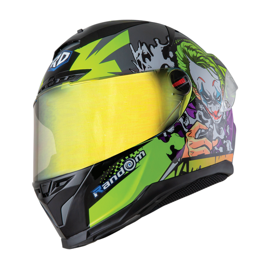 RD CZR Full Face Helmet - Joker (Grey)