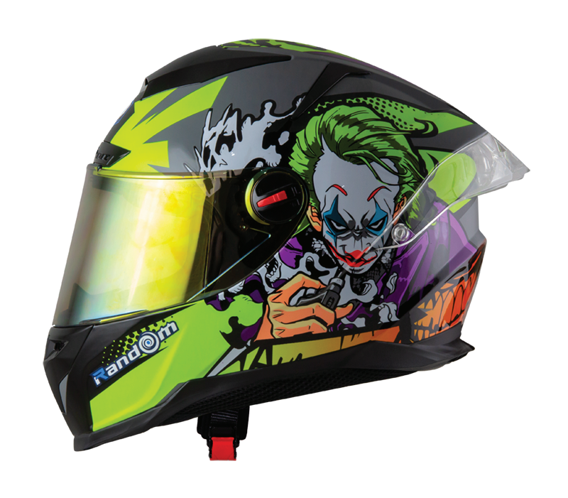 RD CZR Full Face Helmet - Joker (Grey)