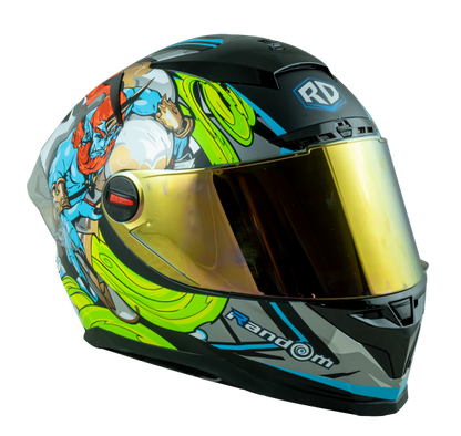 RD CZR Full Face Helmet - Thunder (Matte Black)