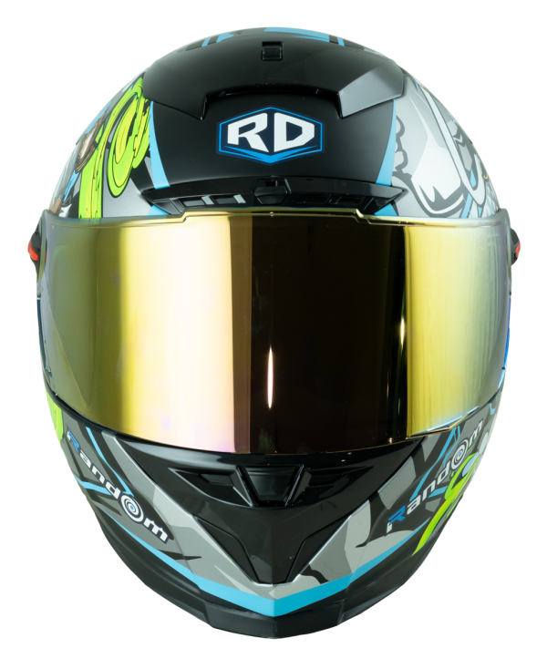 RD CZR Full Face Helmet - Thunder (Matte Black)